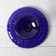 Blue Glass Cake Stand by Glimma Glasbruk / Glimåkra / Sweden / 1960s