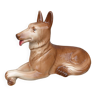 Statue de chien loup en céramique St Clément