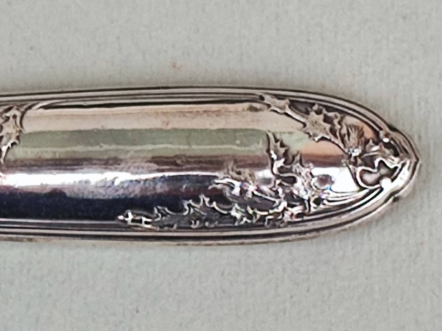 Sterling silver serving spoon