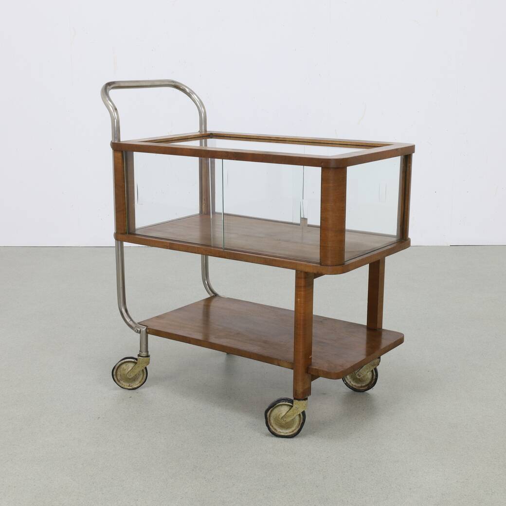 Art Deco Serving Bar Cart / Trolley, 1930s