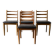 Set 4 Mid century 1970’s  high back dining chairs by Schreiber
