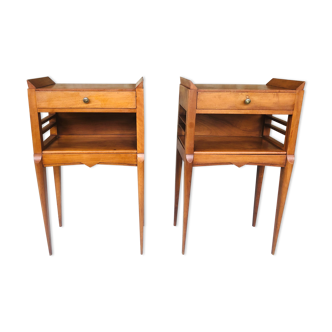 Pair of Italian bedsides, Art deco 50s