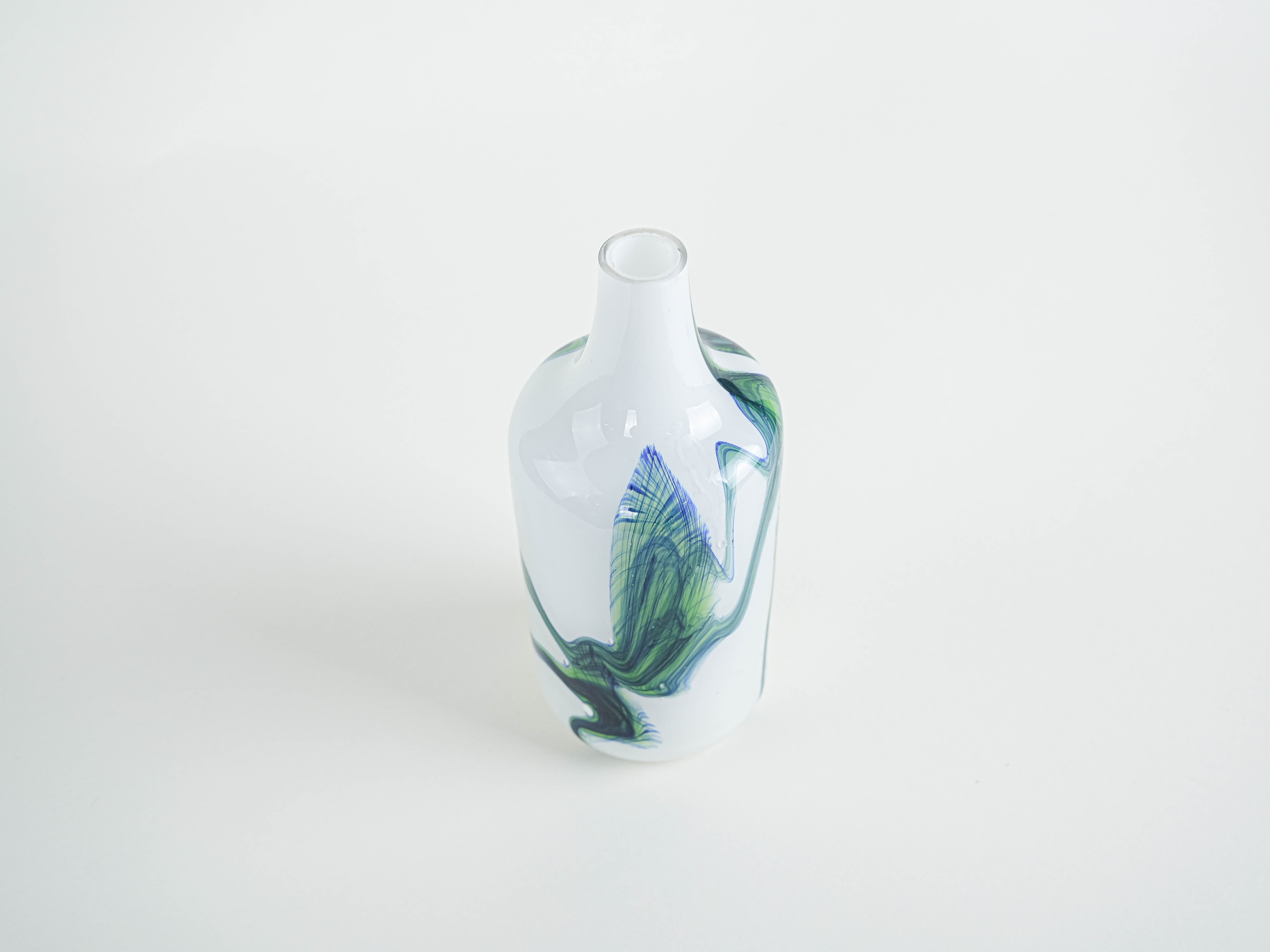 Glass vase, Danish design, 1970s, made in Denmark