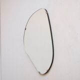 Vintage organic mirror, kidney shaped, Belgium 1950s