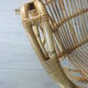 Fauteuil rotin coquille