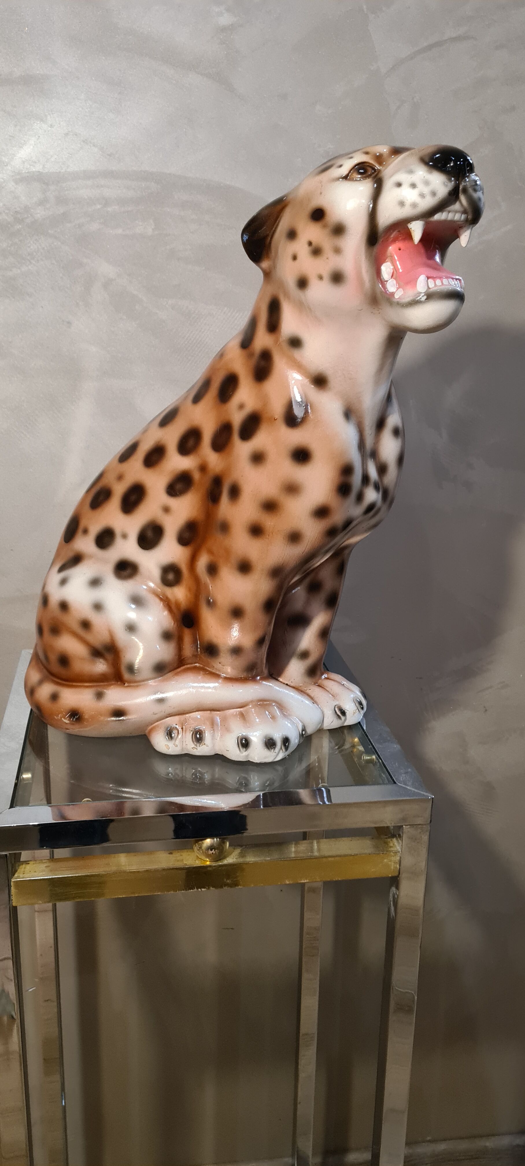 Ceramic leopard 70s