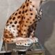 Ceramic leopard 70s