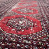 Antique Uzbek Bukhara handmade rug 92 cm x 162 cm 1930s - 1C1234