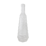 Chiseled glass bottle