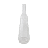 Chiseled glass bottle