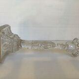 Ancien bougeoir verre moulé