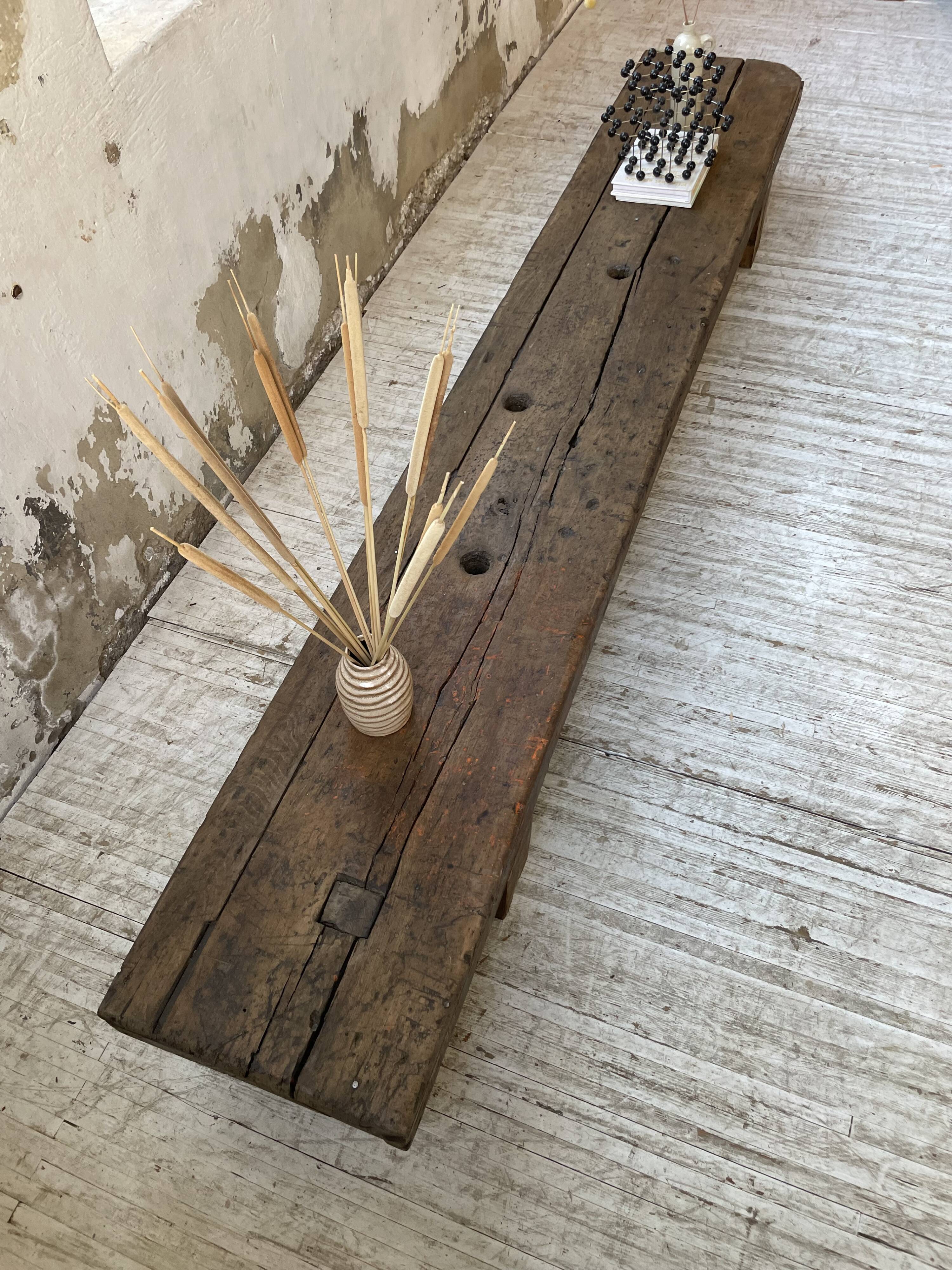 Workbench bench coffee table solid oak XXL