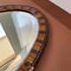 Miroir oval ancien biseauté