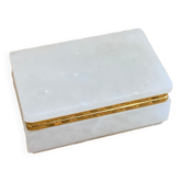 White stone jewelry box