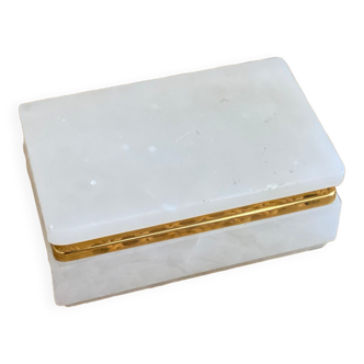 White stone jewelry box