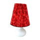 Vintage table lamp with pleated lampshade, mid century interior