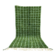 Square green Beni Ouraine Berber rug, size 160 x 240 cm