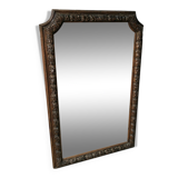 Mirror carved wooden frame late 17th century 137x70 cm