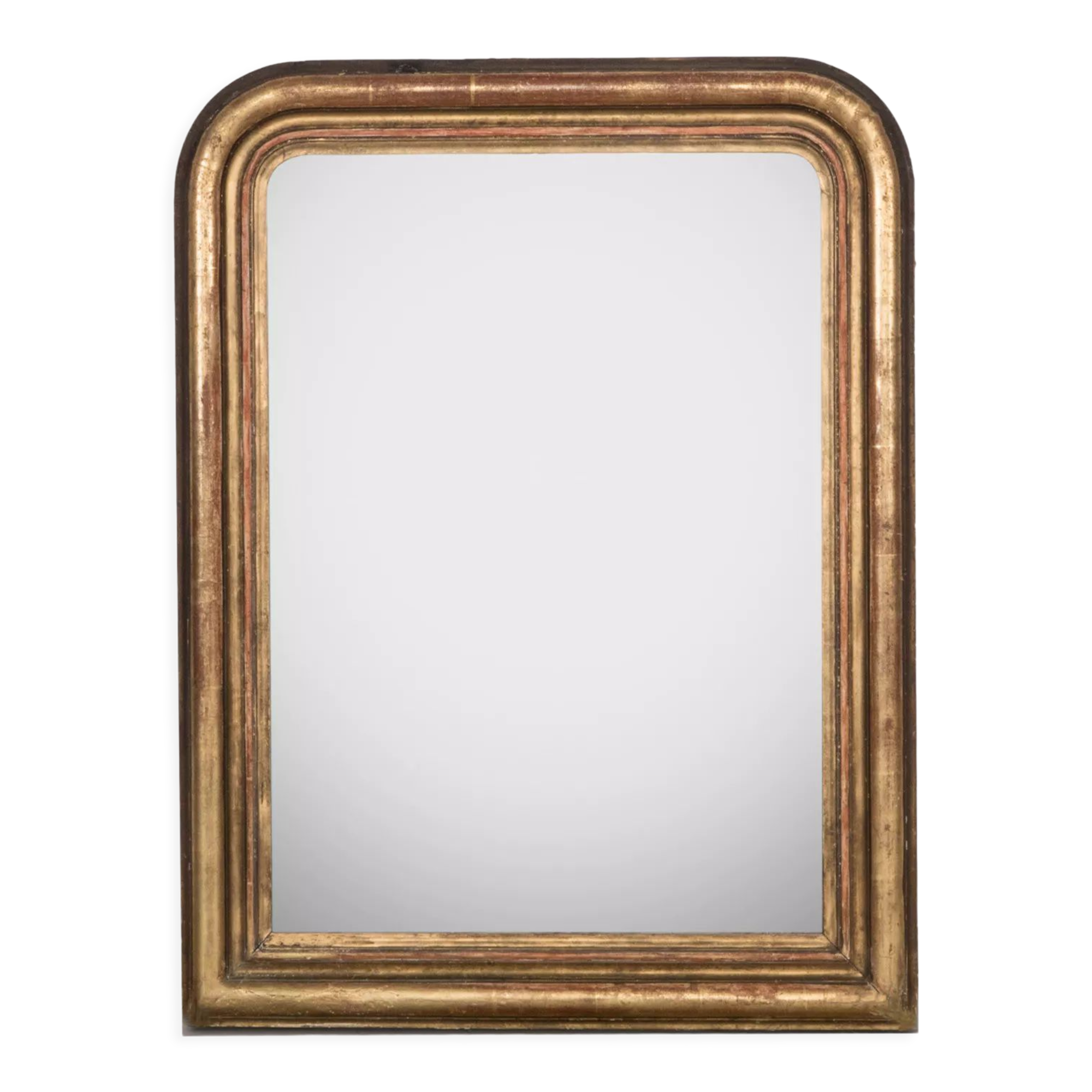 Louis Philippe mirror with foxed glass  19th 65x83cm