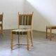 Chaises de salle à manger en chêne danois moderne brutaliste des années 1960 par Henning Kjærnulf