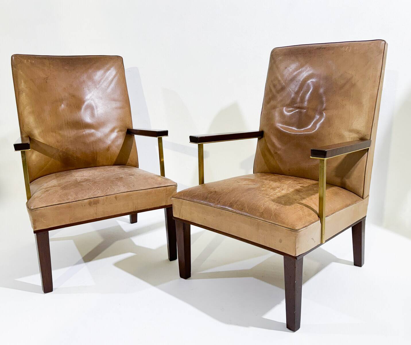 Paire de fauteuils modernes du milieu du siècle, vers 1950