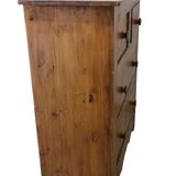 Rustic pine chest of drawers