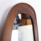 1960s Danish teak mirror H:73cm