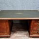 Trade furniture: double-sided desk in oak stained Napoleon III era around 1880