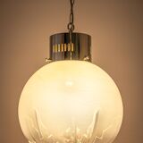 Suspended chandelier large Sputnik ball Murano, VeArt, Italy, 1970s