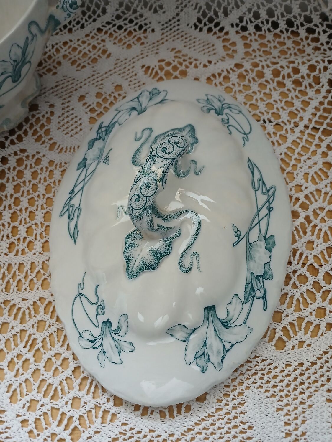 Antique Ironstone Soup Tureen/Vegetable Dish