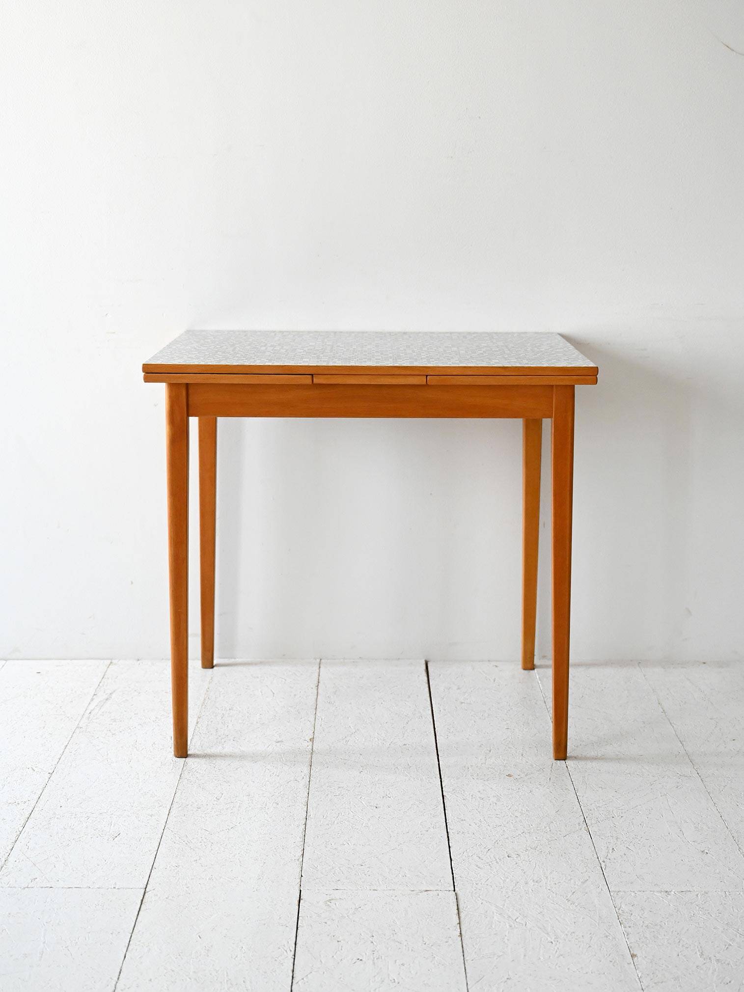 Vintage Scandinavian Edsbyverken Extendable Table with Formica Top
