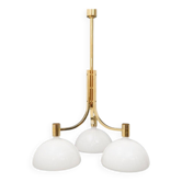Ceiling light As/Am gold-plated by Franco Albini and Franca Helg for Sirrah, 1970s.