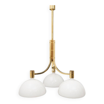 Ceiling light As/Am gold-plated by Franco Albini and Franca Helg for Sirrah, 1970s.