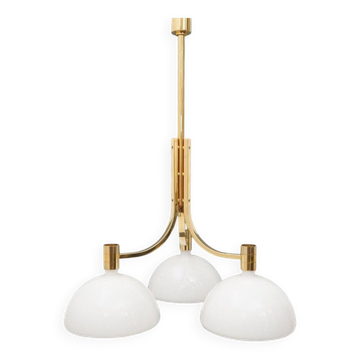 Lustre As/Am plaqué or par Franco Albini et Franca Helg pour Sirrah, années 1970
