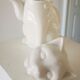 Teapot cat porcelain