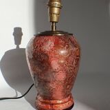 Lacquered glass lamp base - Unique handmade piece - Laque Line 1970/80