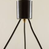 Italian pendant lamp with “lattimo” Murano glass shades, mid century modern