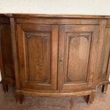 Louis XIV style sideboard in solid oak, 19th century