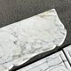 Paonazzo white marble Louis-style flat fireplace