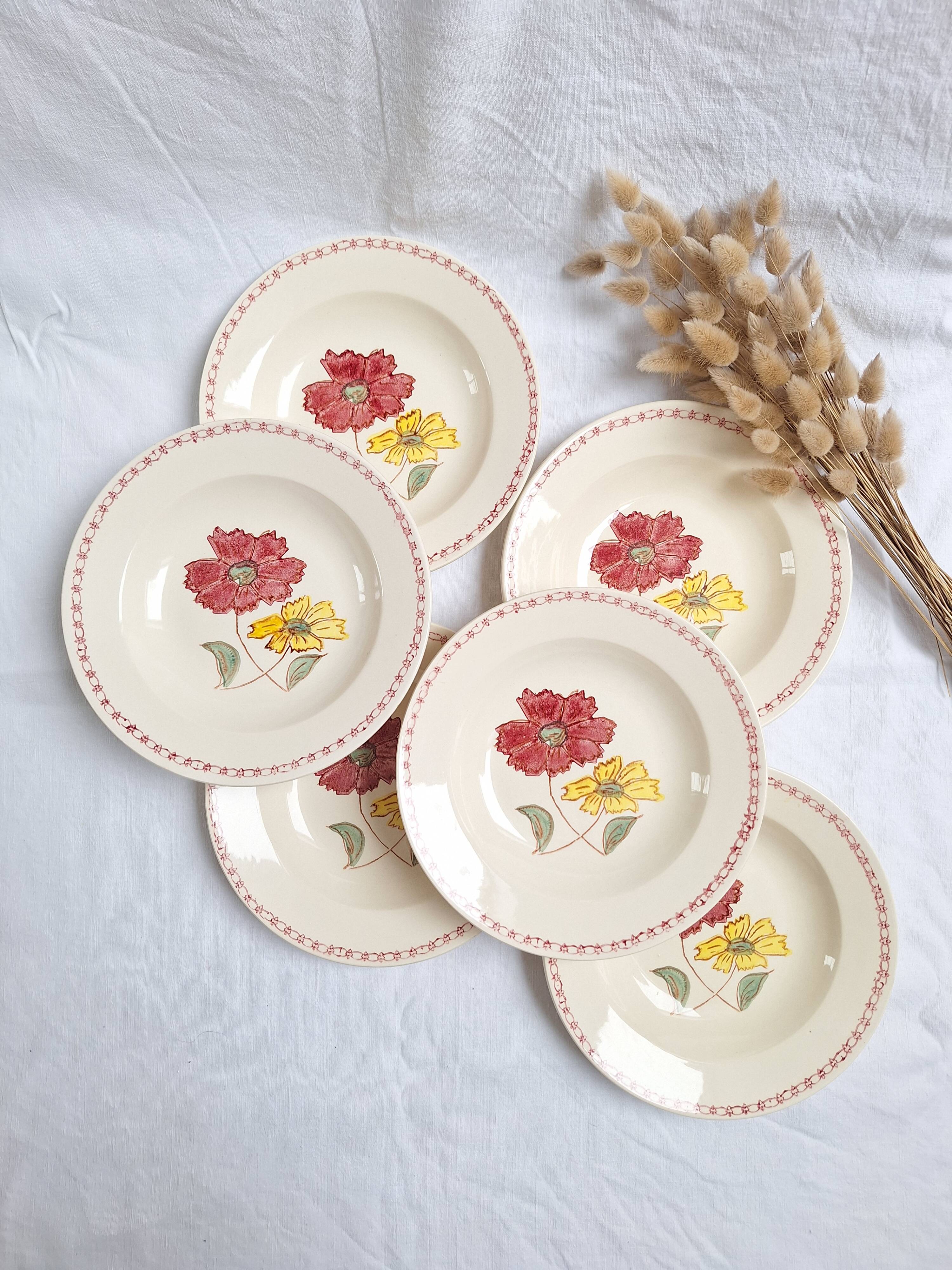 Vintage ADP soup plates