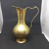 Boho brass pitcher