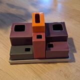 Lot of small multicolored ceramic vases