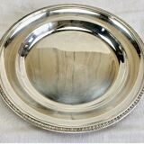 Round semi-hollow plate silver-plated Gallia Christofle Malmaison Empire