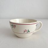 Antique earthenware cup “Solange” Digoin Sarreguemines