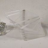 Rare vintage retro ikea plexiglas table lamp tybble table decoration