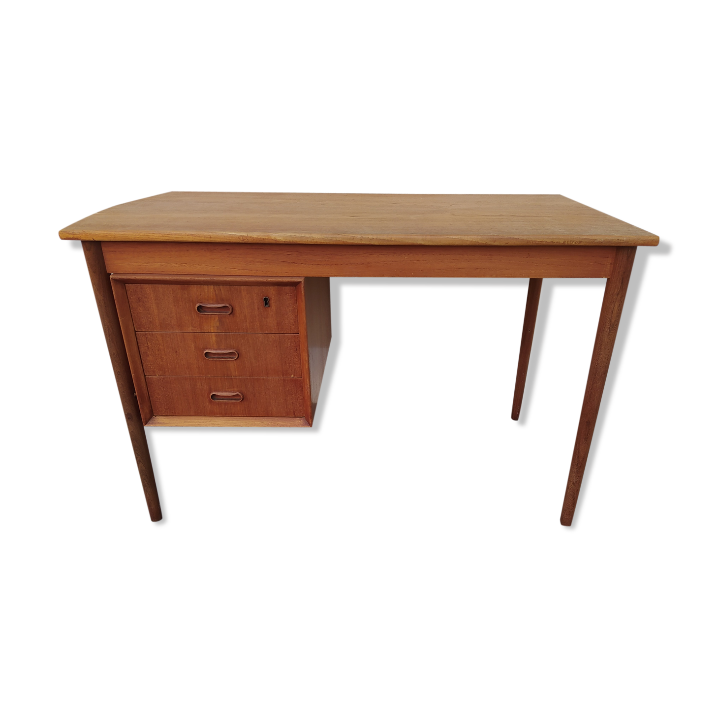 Scandinavian-style vintage solid wooden desk