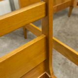 Pair of 1960 Scandinavian twin beds in solid beech