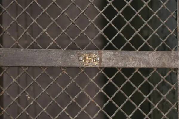 Old patinated Ghent locker room from the 1930s