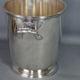 Maison Ercuis silver metal champagne bucket Louis XVI