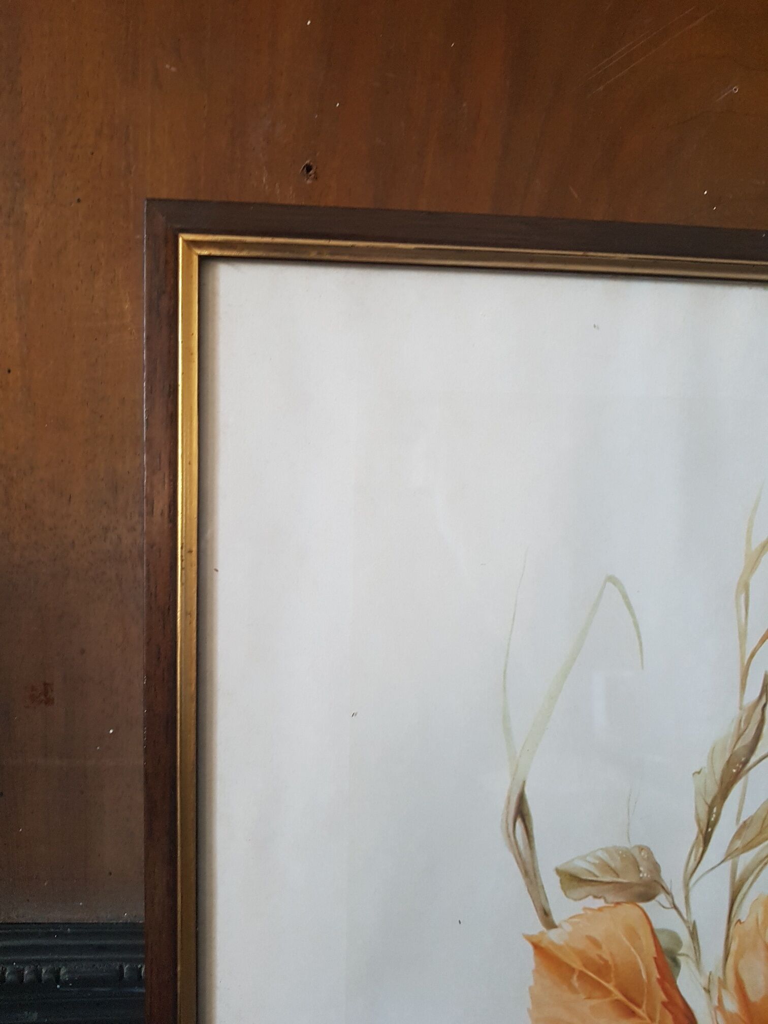 Hazel framed botanical poster